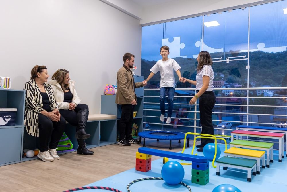 Sala de fisioterapia e psicomotricidade em Blumenau